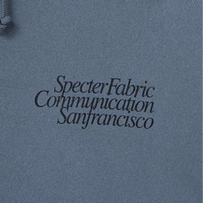 SPECTER FABRIC COMMUNICATION Sanfrancisco HOODIE （Dusty Blue）