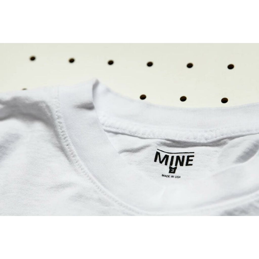 MINE MINE_DUCT TAPE T-SHIRT/WHITE LABEL