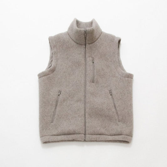 YAECA Natural Wool Fleece Vest
