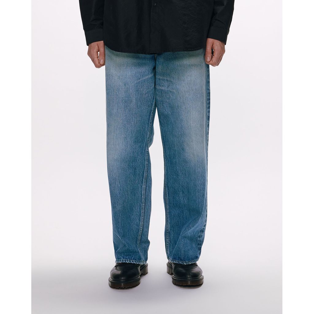 marka ORGANIC COTTON 13.5oz SELVEDGE DENIM WIDE LEG JEANS