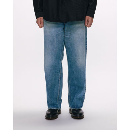 marka ORGANIC COTTON 13.5oz SELVEDGE DENIM WIDE LEG JEANS