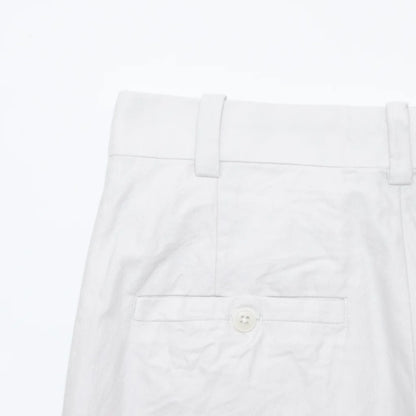 YAECA Chino Cloth Trousers Two Tuck Straight