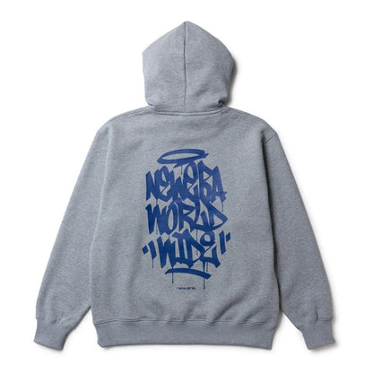 NEW ERA オーバーサイズド スウェット プルオーバー フーディー Tagging Logo ヘザーグレー  15129314