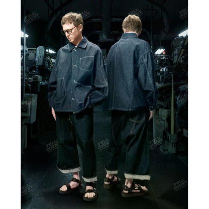 FUMITO GANRYU Graffiti Chore Jacket - Indigo