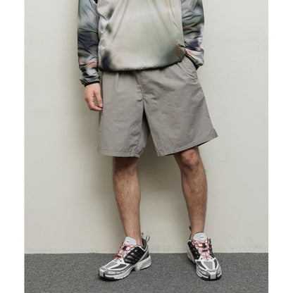 BAL WASHED TWILL WOVEN BELTED SHORT