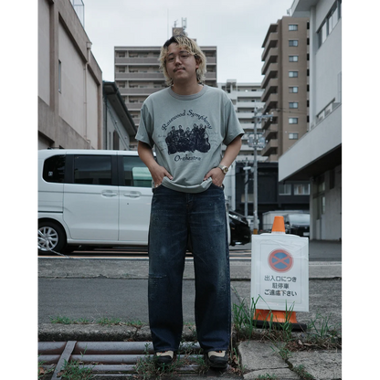 ANACHRONORM REMAKED WIDE 5P DENIM PANTS DARK INDIGO