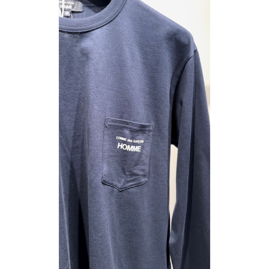 COMME des GARCONS HOMME 『COMME des GARCONS HOMME』 LOGO LONG SLEEVE TEE（NAVY）
