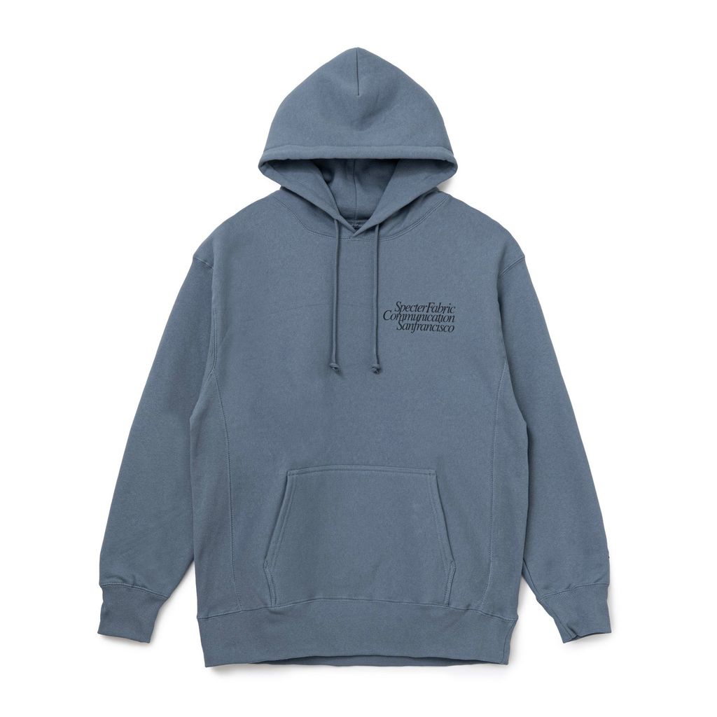 SPECTER FABRIC COMMUNICATION Sanfrancisco HOODIE （Dusty Blue）