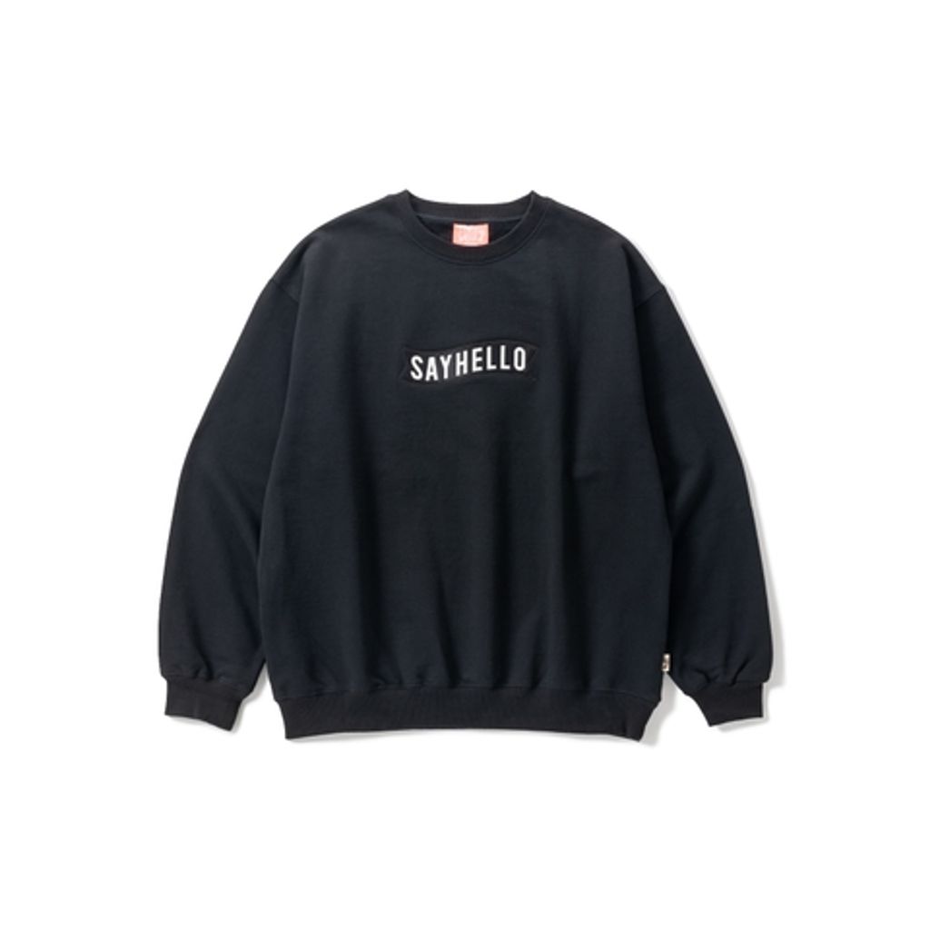 SAYHELLO Basic Logo Patch Crew