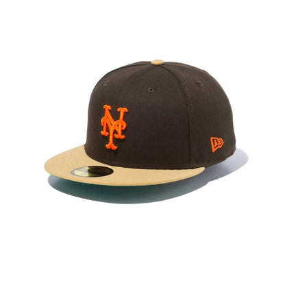 NEW ERA 59FIFTY Powered by GORO NAKATSUGAWA（min-nano）ニューヨーク・メッツ ブラウンスウェード