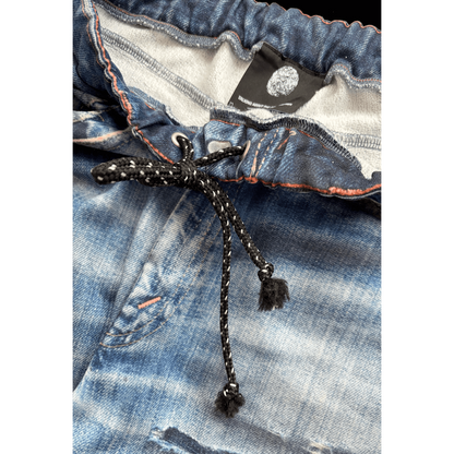 TALKING ABOUT THE ABSTRACTION DENIM PRINT STRIGHT PT