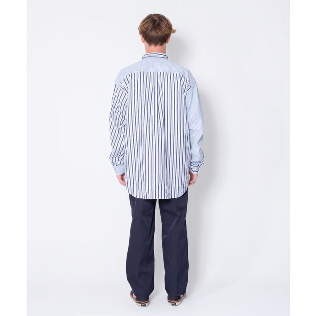 BEDWIN & THE HEARTBREAKERS L/S STRIPE BIG SHIRT "EWAN"