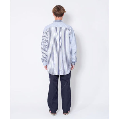 BEDWIN & THE HEARTBREAKERS L/S STRIPE BIG SHIRT "EWAN"