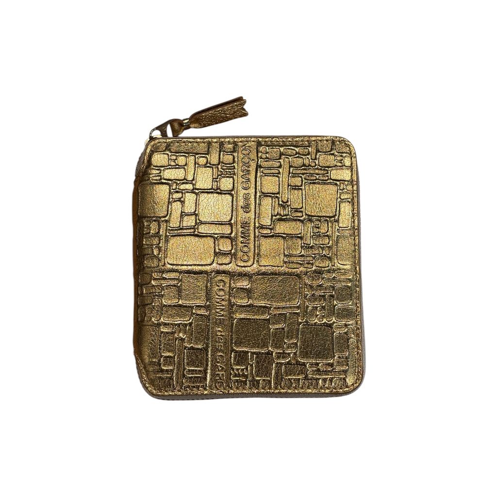Wallet COMME des GARCONS Embossed Logotype2 Gold