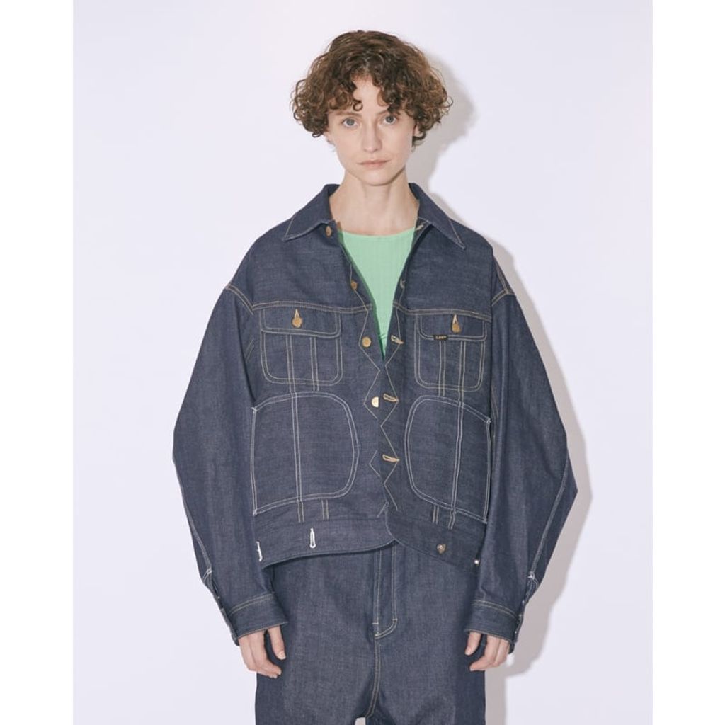 beautiful people Lee double-end denim riders/work blouson