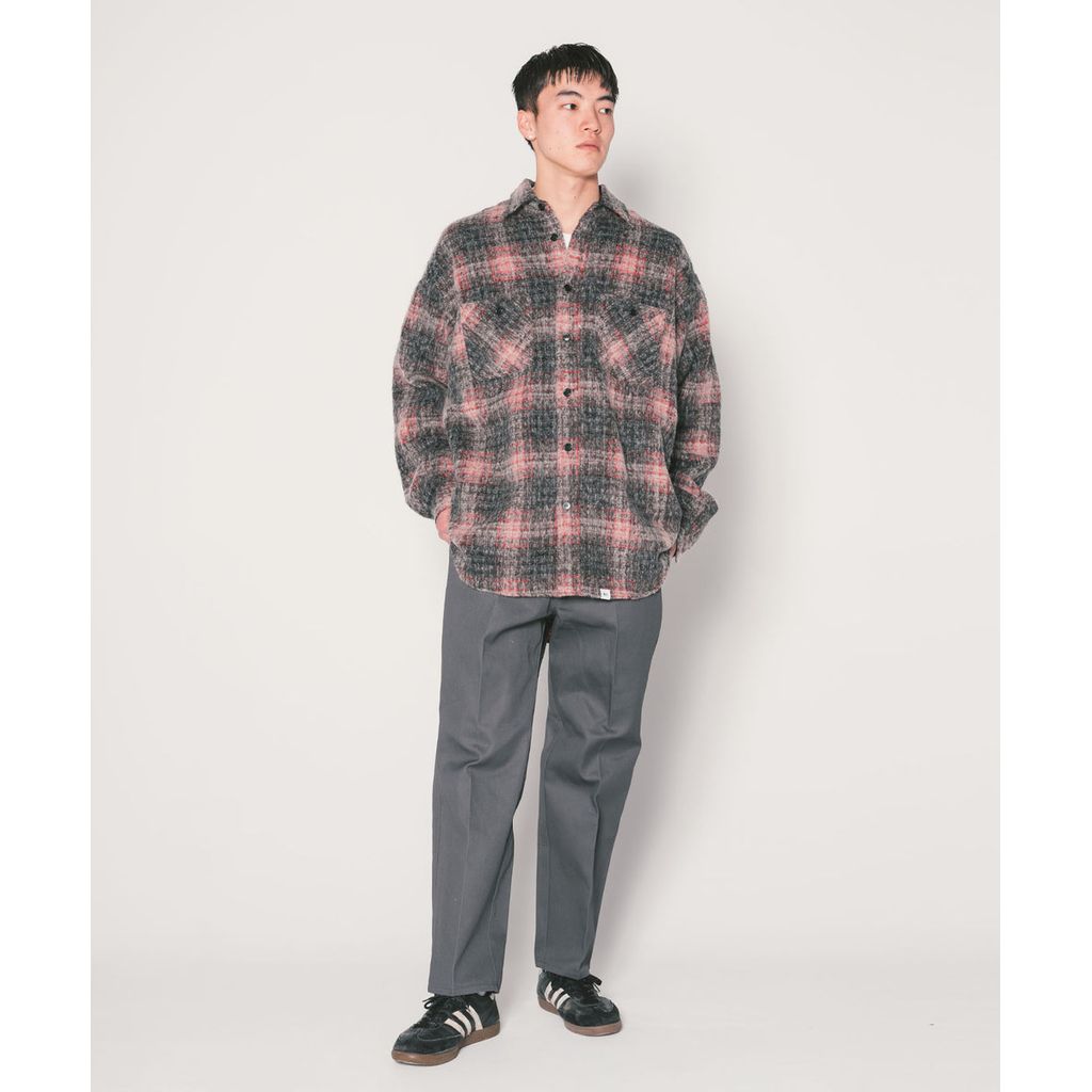 BEDWIN & THE HEARTBREAKERS L/S WOOL BIG SHIRT "BILLY"