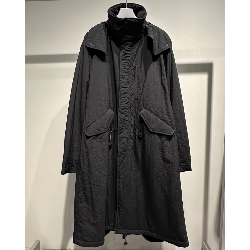 Y's for men NYLON TASLAN MOD COAT WITH THINSULATE
