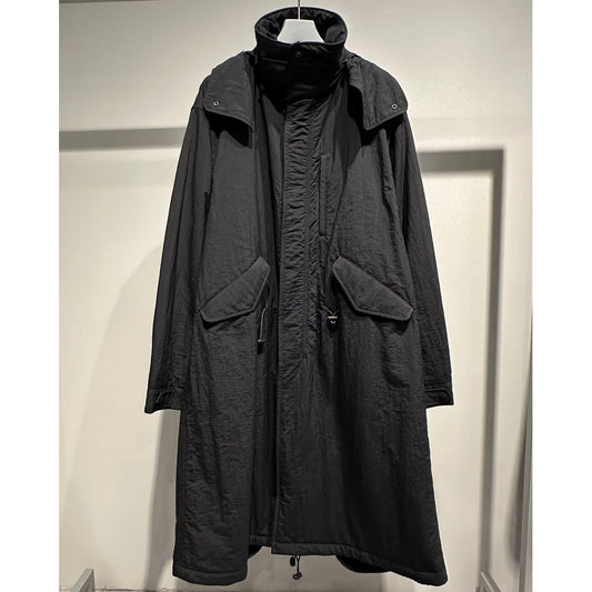 Y's for men NYLON TASLAN MOD COAT WITH THINSULATE