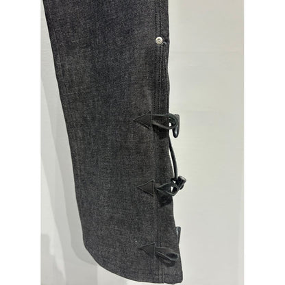 FAF NEWCOMMUNE Wide Leg Denim Pants Rigid