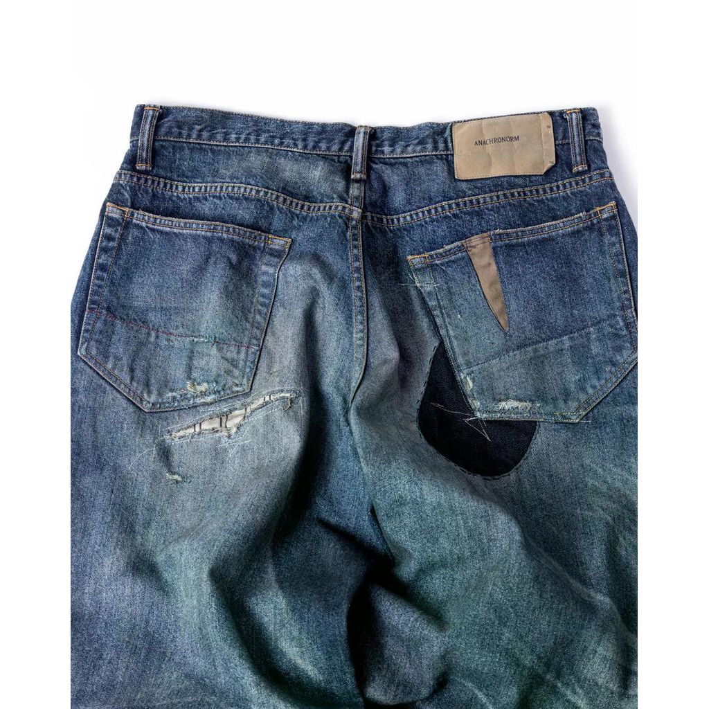 ANACHRONORM REMAKED WIDE 5P DENIM PANTS INDIGO