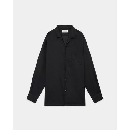 MARKAWARE  ORGANIC COTTON LOAN ITALIAN OPEN COLLAR SHIRT