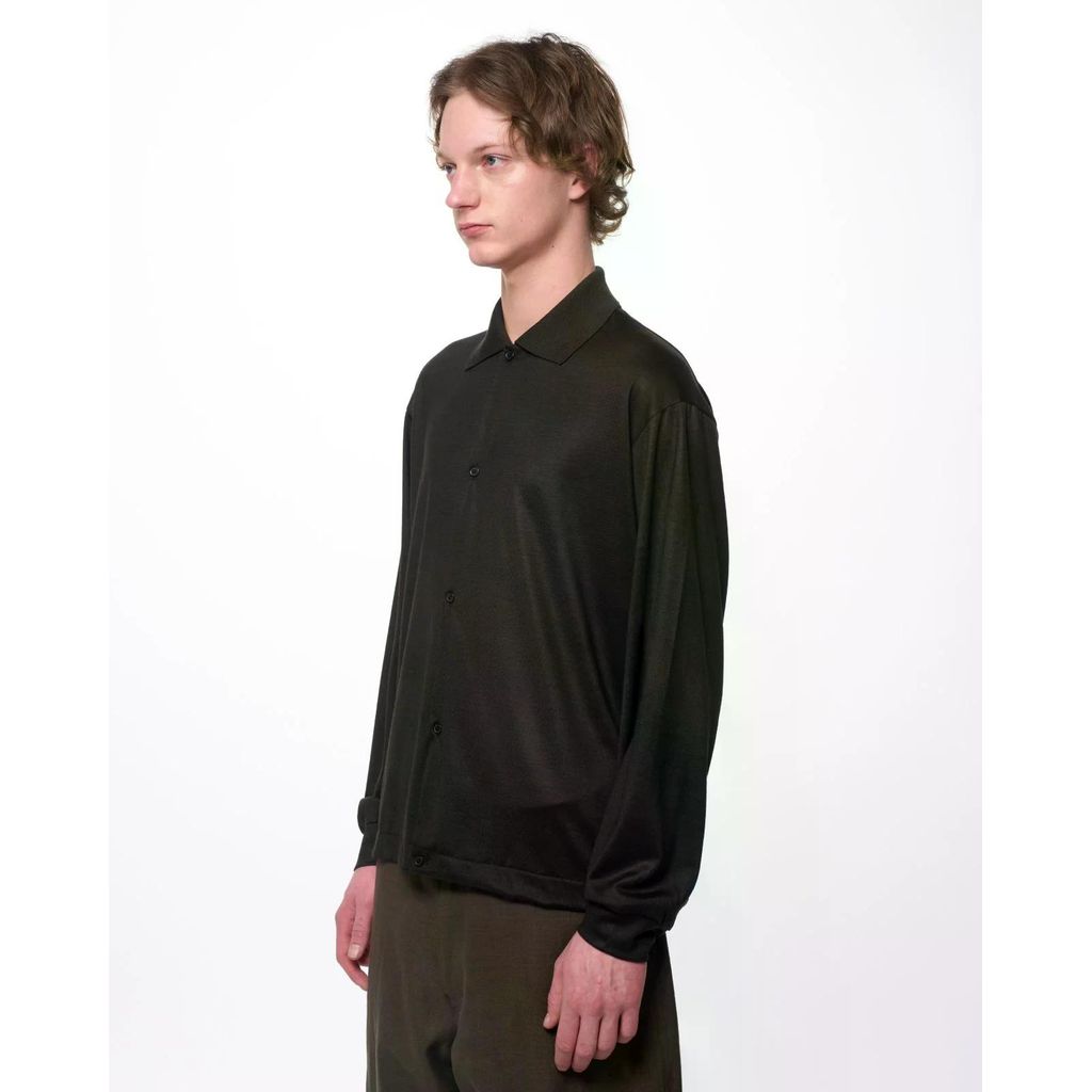 marka  Super 100s Washable Wool Jersey / Shirt Cardigan