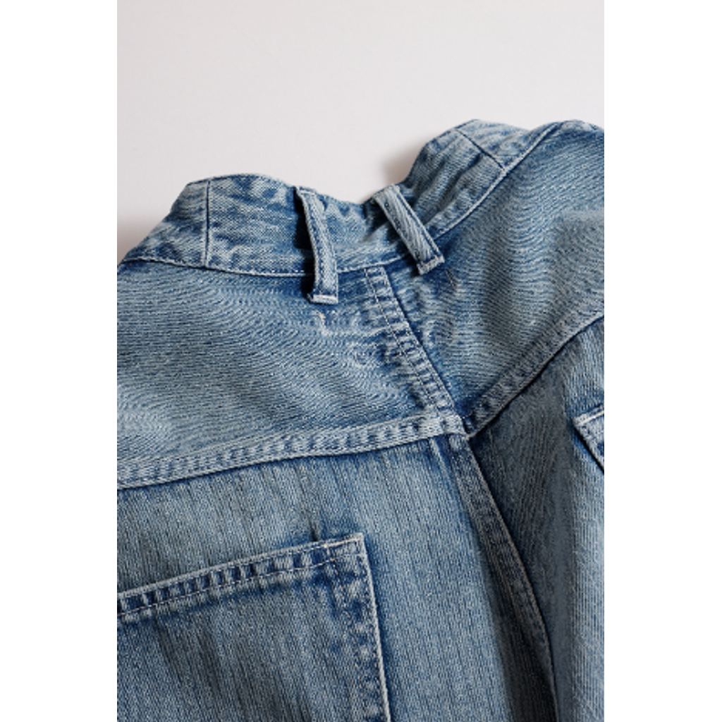 FDMTL FA26JK19U DENIM T-FORM JACKET 3YR WASH