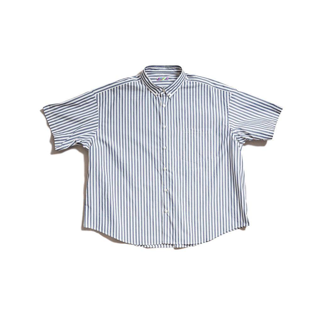 is-ness BALLOON BORDER SHORT SLEEVE T-SHIRT