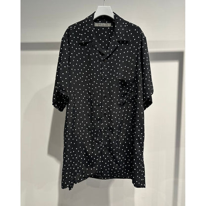 Y's for men POLKA DOT PATTERN ALOHA SHIRT