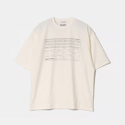 beautiful people supima cotton jersey scale print T-shirt