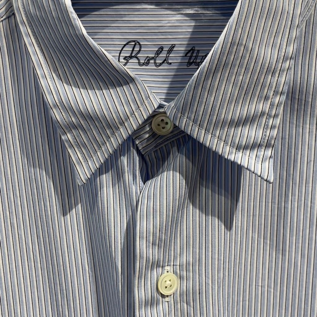 PORTER CLASSIC ROLL UP STRIPE SHIRT
