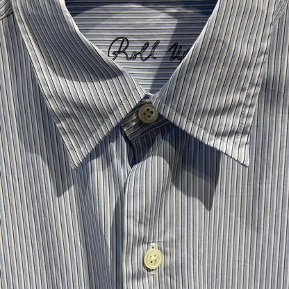 PORTER CLASSIC ROLL UP STRIPE SHIRT