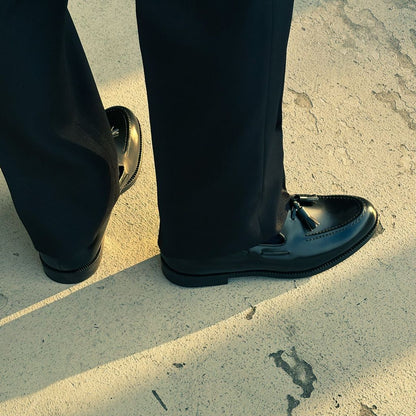KENFORD MENS TASSEL LOAFERS / BLACK