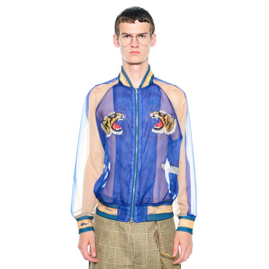 TOLQ  Skeleton Printed Souvenir Jacket