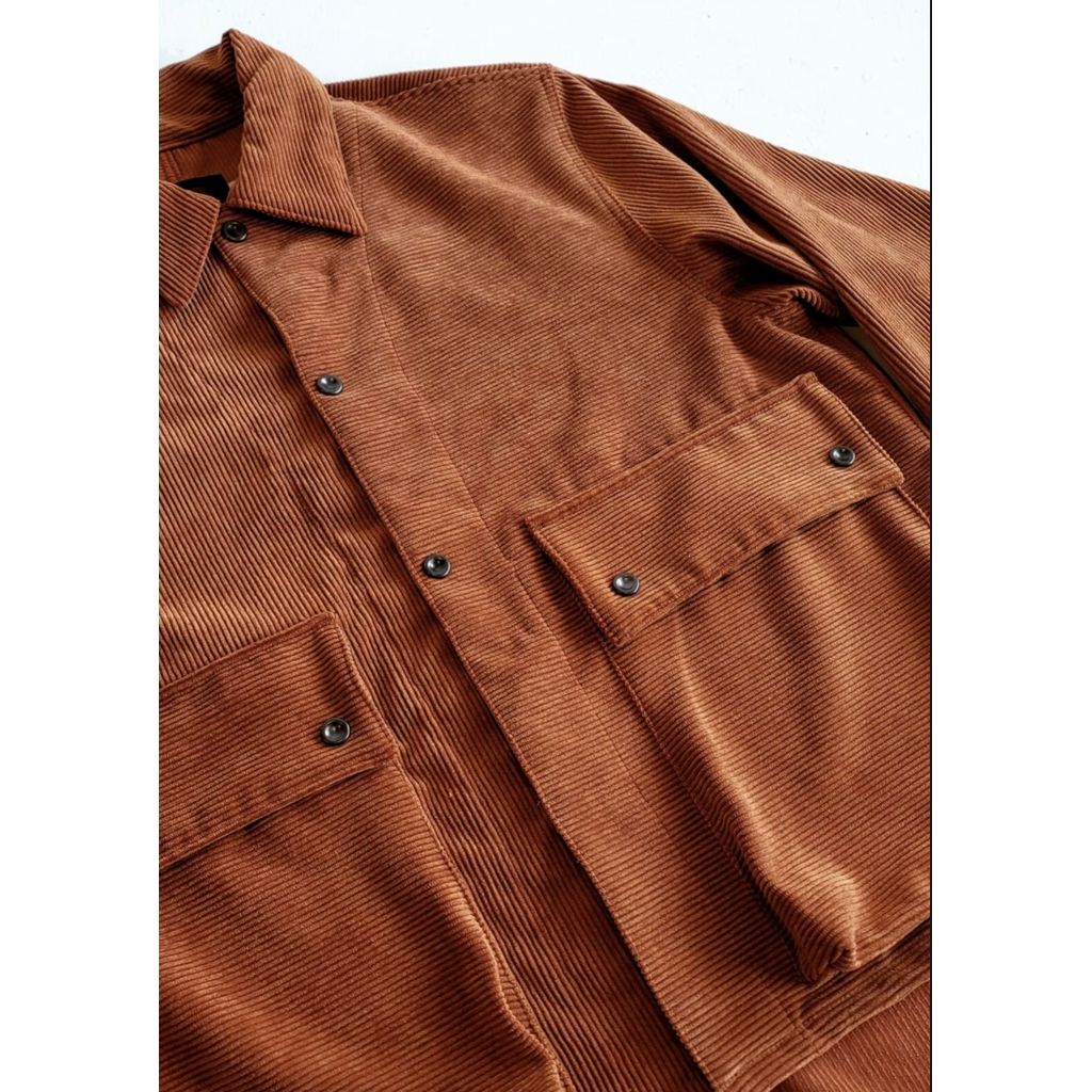 VOO TRICK CORDUROY TAIL JACKET- RENGA