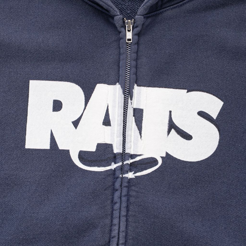 RATS PIGMENT DYED ZIP HOODIE