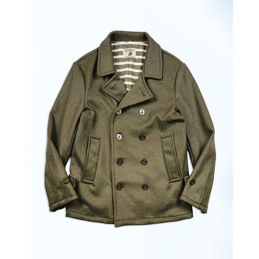 ANDFAMILYS Feather Wool Pea Coat