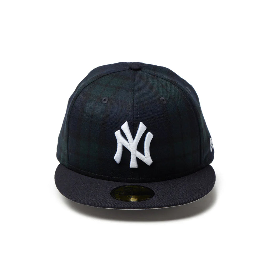 NEW ERA  59FIFTY Powered by GORO NAKATSUGAWA（min-nano）ニューヨーク・ヤンキース ブラックウォッチ ネイビーバイザー