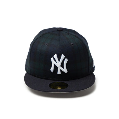 NEW ERA  59FIFTY Powered by GORO NAKATSUGAWA（min-nano）ニューヨーク・ヤンキース ブラックウォッチ ネイビーバイザー