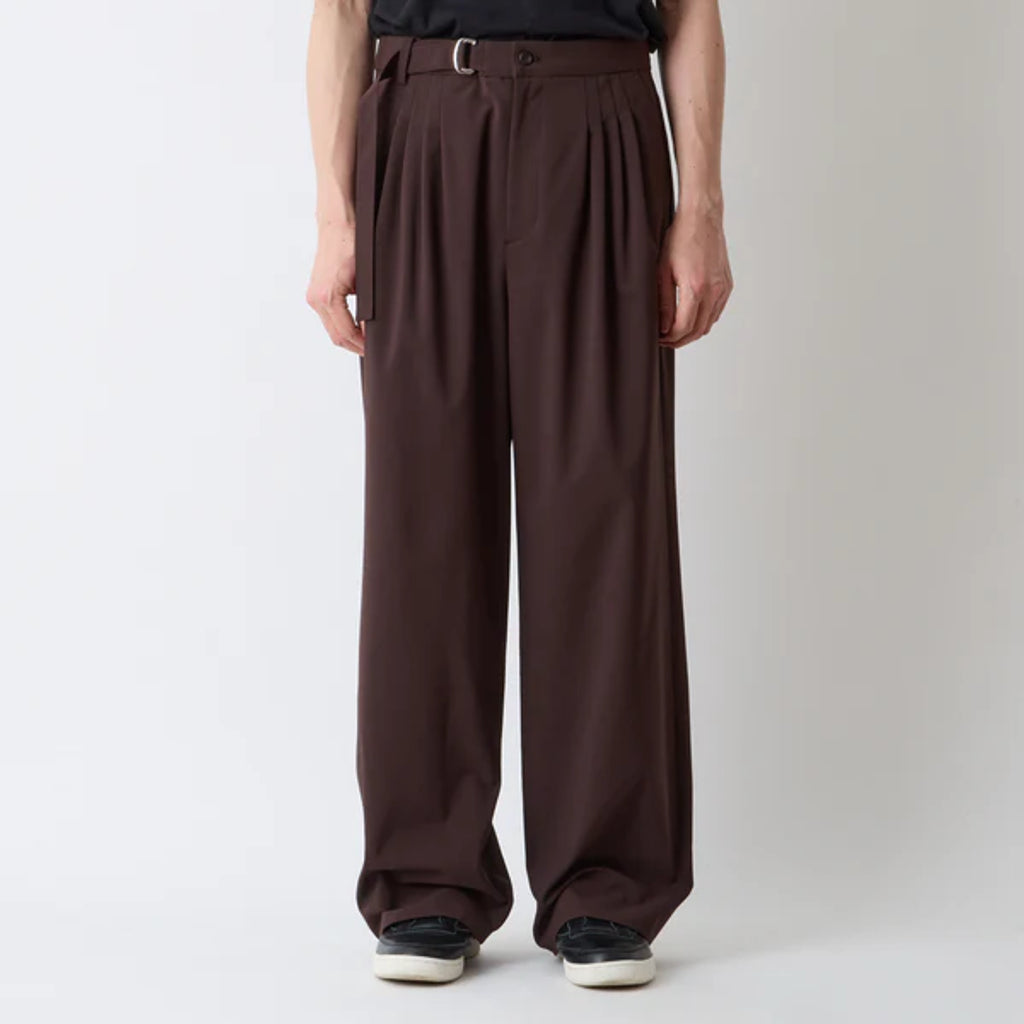 White Mountaineering SOLOTEX 4 TUCK WIDE PANTS
