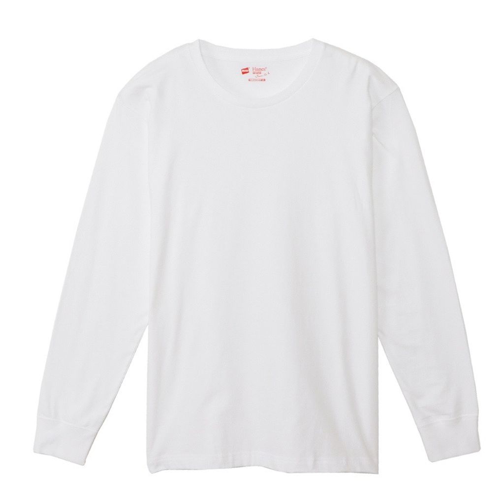 Hanes  2P JAPAN FIT LONG SLEEVE T-SHIRT