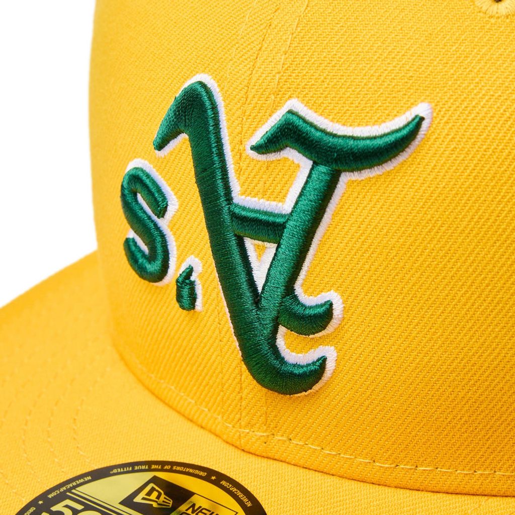 NEW ERA  59FIFTY MLB Upside Down オークランド・アスレチックス Aゴールド