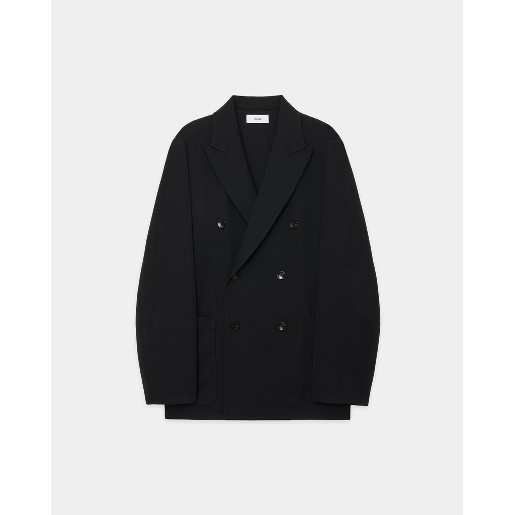 marka 2/60 Washer Wool Gabardine W.B Jacket Loose Fit