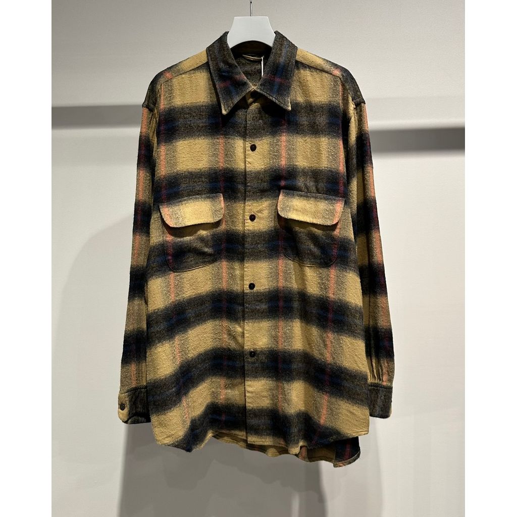 blurhms Cotton Rayon Ombre Work Shirt L/S