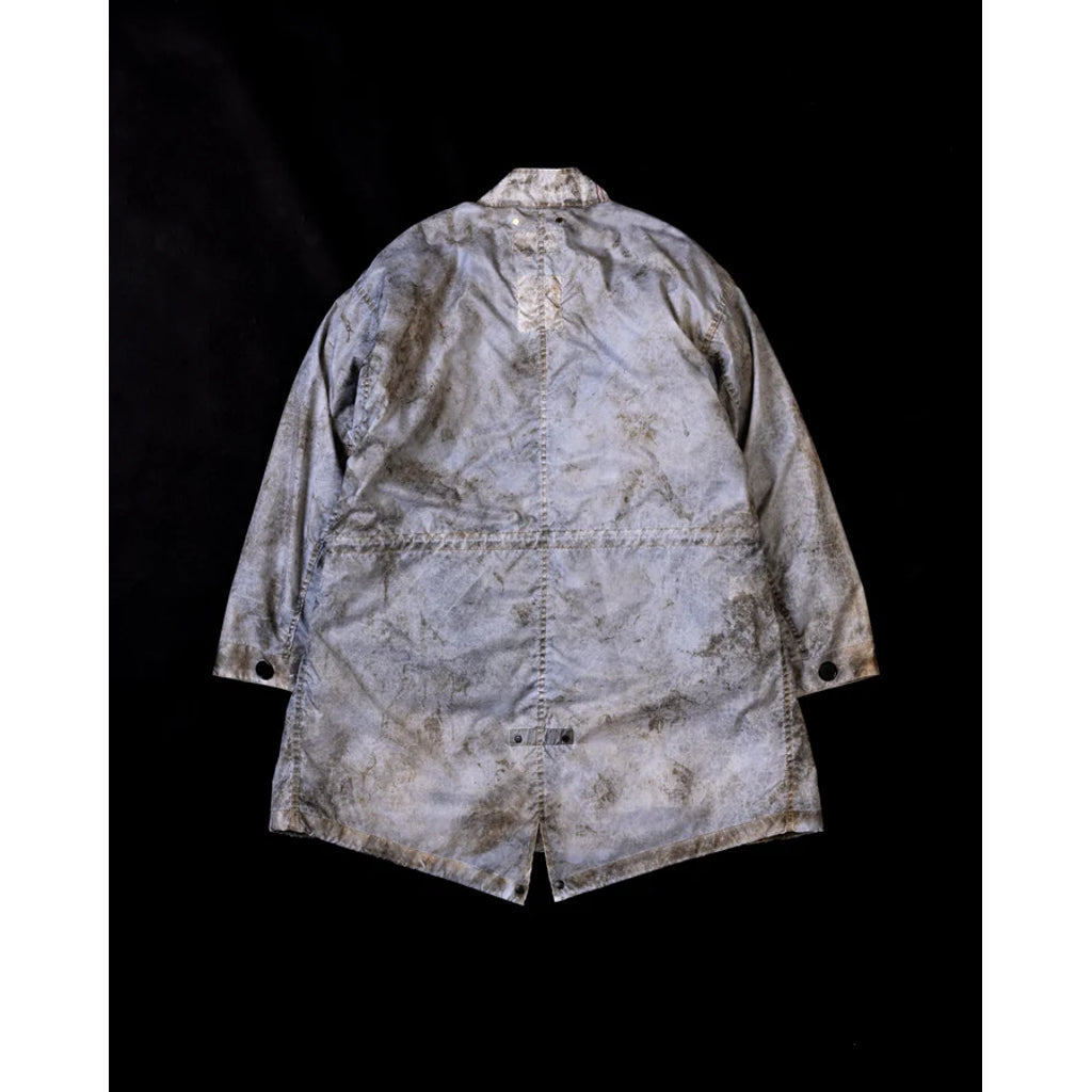 ANACHRONORM  DIRTPAINT NYLON MODS COAT WHITE