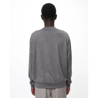 marka  Super 100s Washable Wool Jersey / Crew Neck L/S Tee