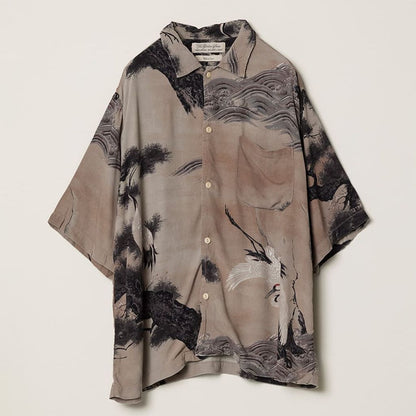 REMI RELIEF RN30389013 鶴柄アロハシャツ 26ss