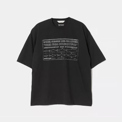 beautiful people supima cotton jersey scale print T-shirt