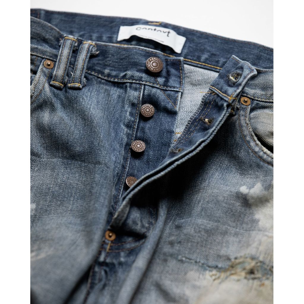 ANACHRONORM HARD REMAKED REGULAR TAPERED 5P PANTS INDIGO (REMAKE)