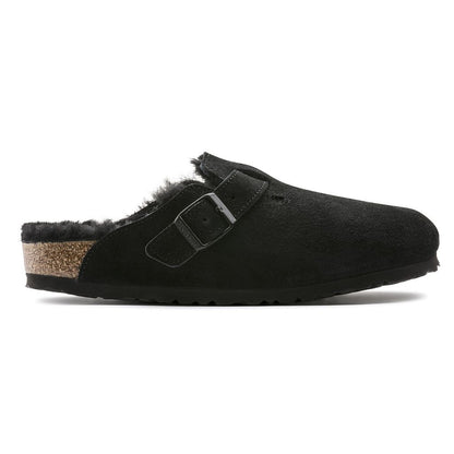 【予約商品】BIRKENSTOCK Boston Shearling ボストン シアリング スエードレザー(Black) 0259883